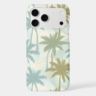 Soft Palm Trees – Pastel Tropical Pattern iPhone 17 Pro Max Case