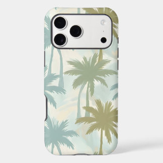 Soft Palm Trees – Pastel Tropical Pattern iPhone 17 Pro Max Case