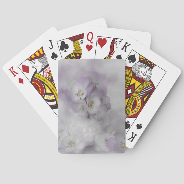 Soft Pansies Poker Cards (Back)