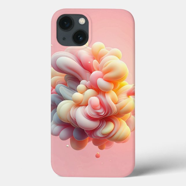 Soft Pastel Abstract Cloud Phone Case Velvet Dream (Back)