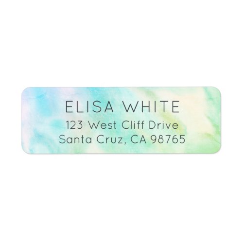 Soft Pastel Abstract Elegant Chic Green CUSTOM  Label