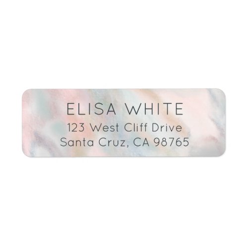 Soft Pastel Abstract Elegant Chic Pink CUSTOM  Label