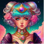 Soft Pastel Anime Girl Cutout<br><div class="desc">A cute anime girl with soft pastel hair.</div>