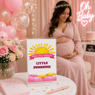 Soft Pastel Baby Girl Sunshine Artwork Holder