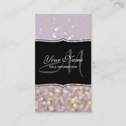 Soft Pastel Bokeh Sparkles Business Card Templates