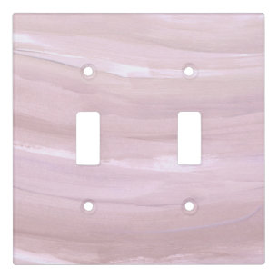 Soft Pastel Brushstroke Waves 1 Light Switch Cover