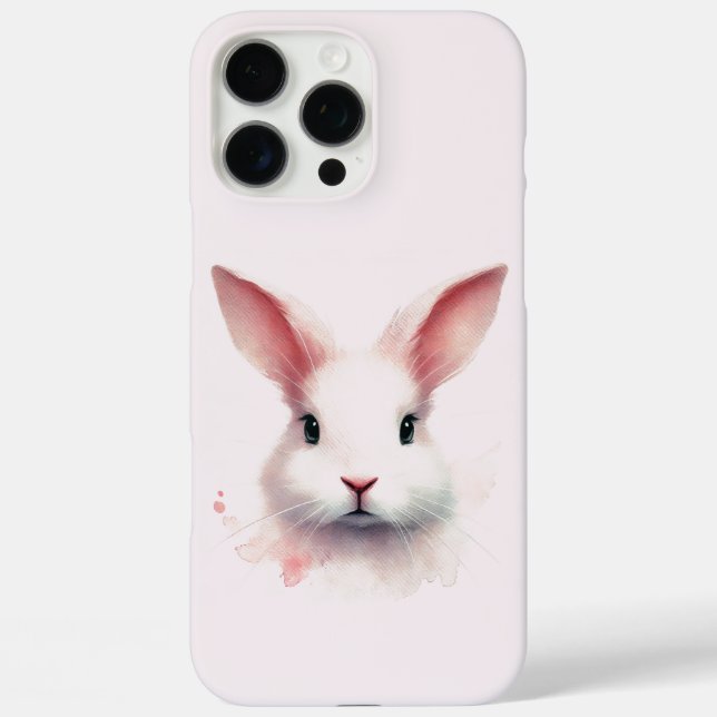 Soft Pastel Bunny Easter iPhone 16 Pro Max Case (Back)