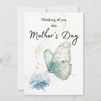 Soft Pastel Butterfly Card Mother’s Day Comfort