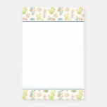 Soft Pastel Cactus &amp; Succulent Pattern Post-it Notes