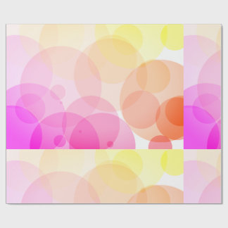Soft Pastel Circle Abstract Background Wrapping Paper