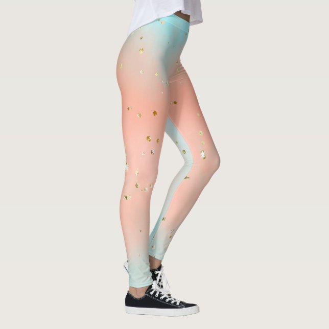 Soft pastel color All-Over-Print Leggings (Right)