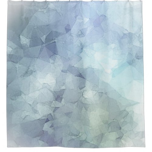 SOFT PASTEL COLOR GEOMETRIC ABSTRACT SHOWER CURTAIN