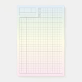 Large Graph Paper Sticky Notes, Zazzle