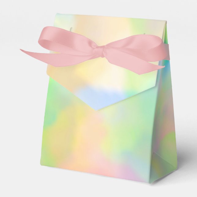 Soft Pastel Favor Boxes (Front Side)