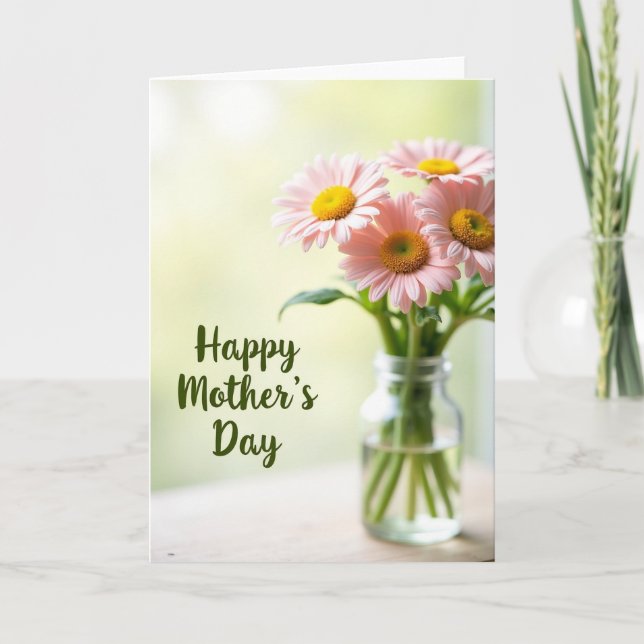 Soft Pastel Floral Card (Front)