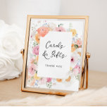 Soft Pastel Floral Cards And Gifts Sign at Zazzle
