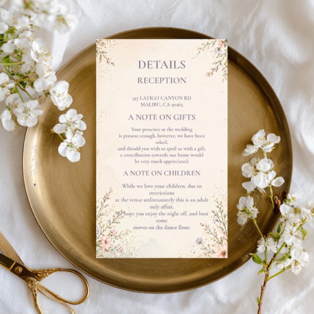 Soft Pastel Floral Enclosure Card (Creator Uploaded)