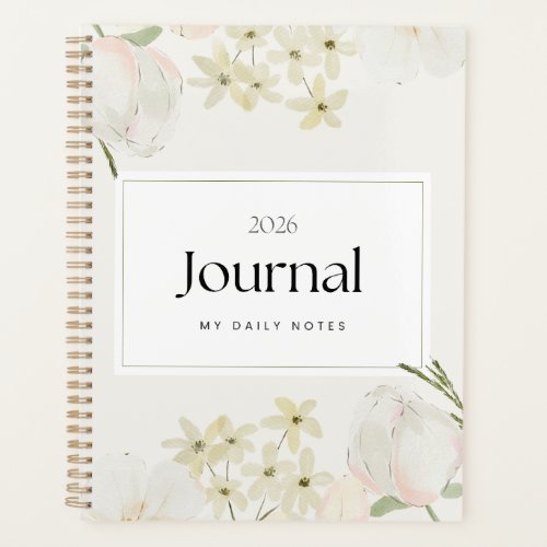 Soft Pastel Floral & Minimalist Elegant Aesthetic Planner