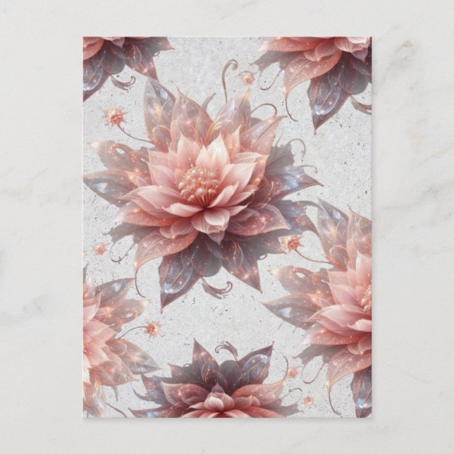 Soft Pastel Floral Postcard – Elegant Botanical  (Front)