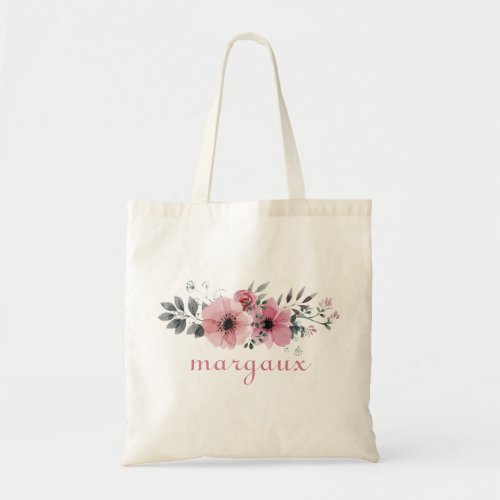 Soft Pastel Floral Tote Bag