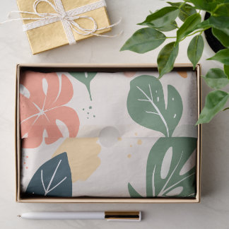 Soft Pastel Floral Whimsy Tissue Paper