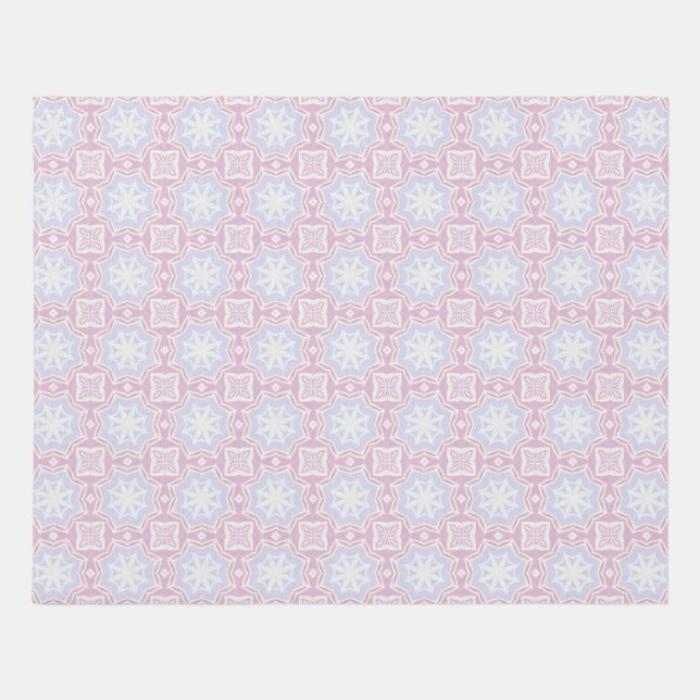Soft Pastel Geometric Rug – Pink & Lavender (Front)