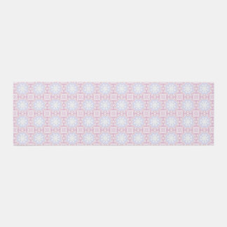 Soft Pastel Geometric Rug – Pink & Lavender