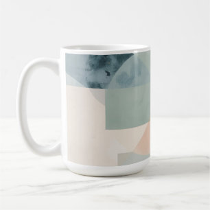 Soft Pastel Geometry – Abstract Modern Art Print Coffee Mug