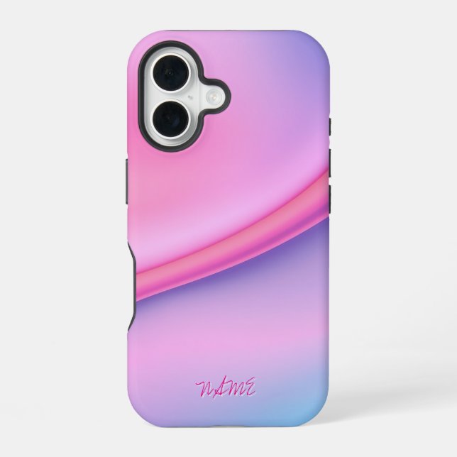 Soft Pastel Gradient Background Iphone Case (Back)