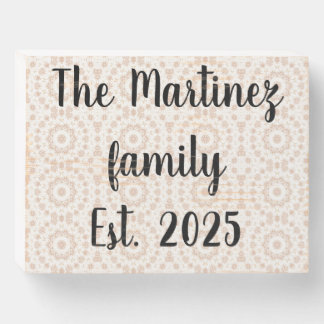 Soft pastel happiness wooden box sign