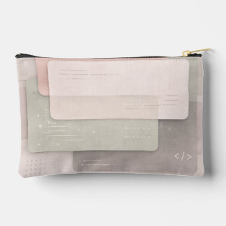Soft pastel layers AI art  Accessory Pouch
