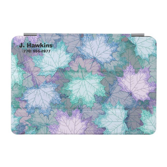 Soft Pastel Leaves iPad Mini Cover (Horizontal)