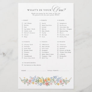 Soft Pastel Ornate Spring Chic Bridal Shower Game