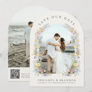 Soft Pastel Ornate Spring Garden Chic Photo Arch  Save The Date