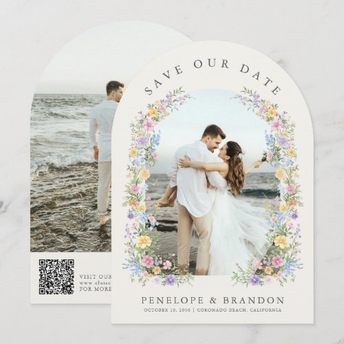 Soft Pastel Ornate Spring Garden Chic Photo Arch  Save The Date