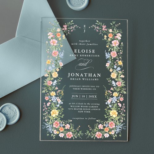 Soft Pastel Ornate Spring Garden Floral Wedding