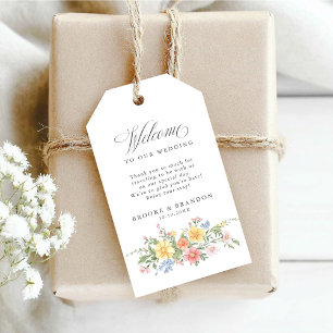 Soft Pastel Ornate Spring Garden Floral Wedding Gift Tags