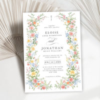 Soft Pastel Ornate Spring Garden Floral Wedding   