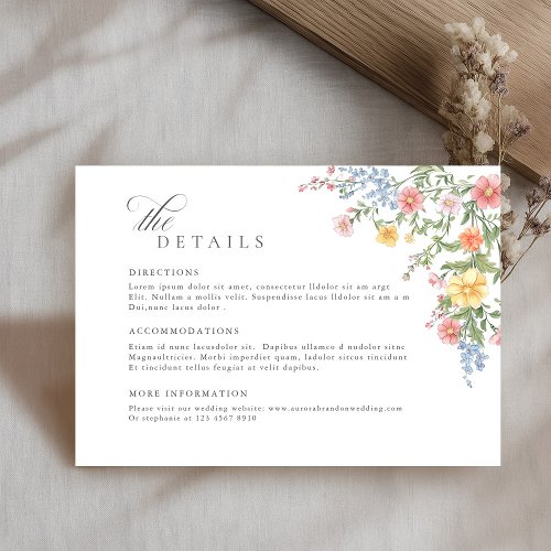 Soft Pastel Ornate Spring Garden  Wedding Details