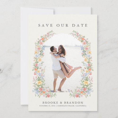 Soft Pastel Ornate Spring Garden Wedding Photo