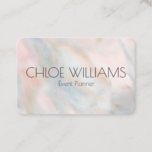 Soft Pastel Painting Abstract Brushstrokes Pink  Business Card