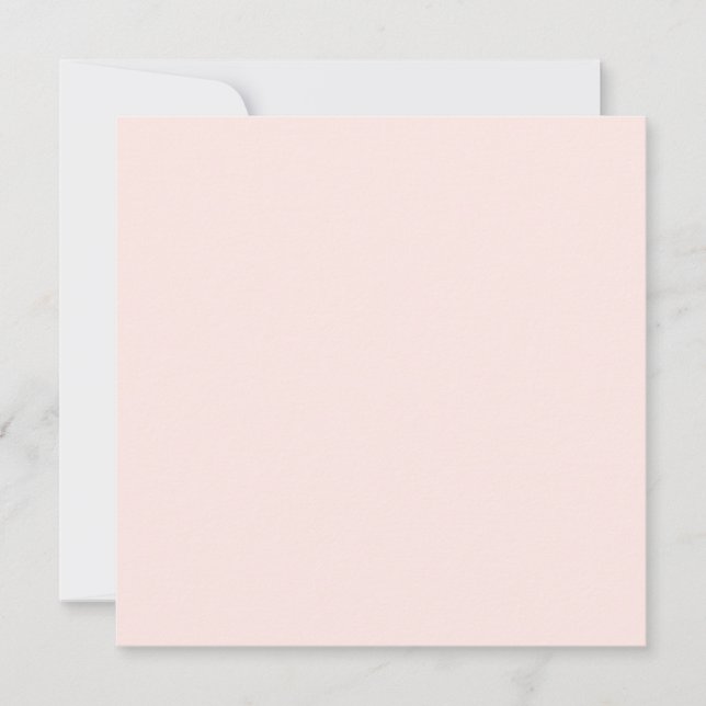 Soft Pastel Peach Solid Color  Card (Front)