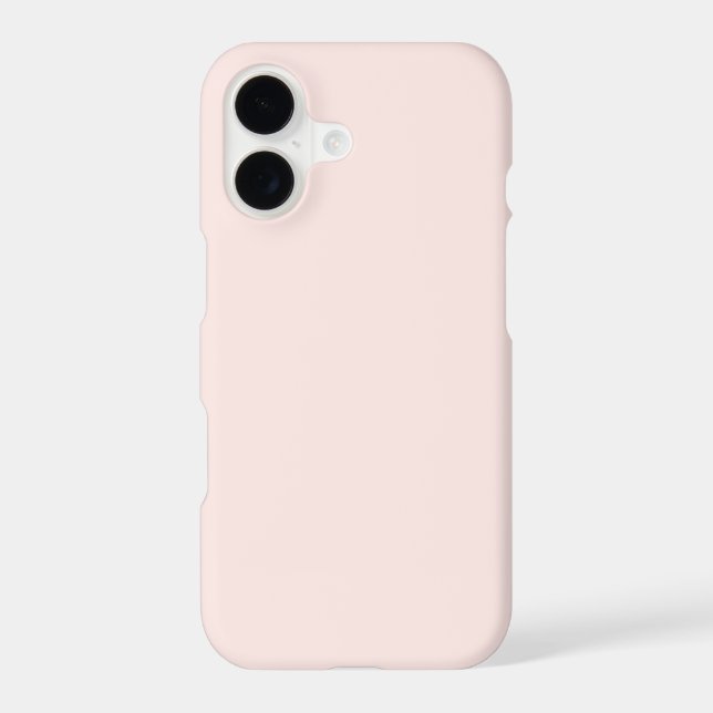 Soft Pastel Peach Solid Color Case-Mate iPhone Case (Back)