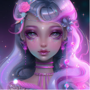 Soft Pastel Pink Fairy Cutout