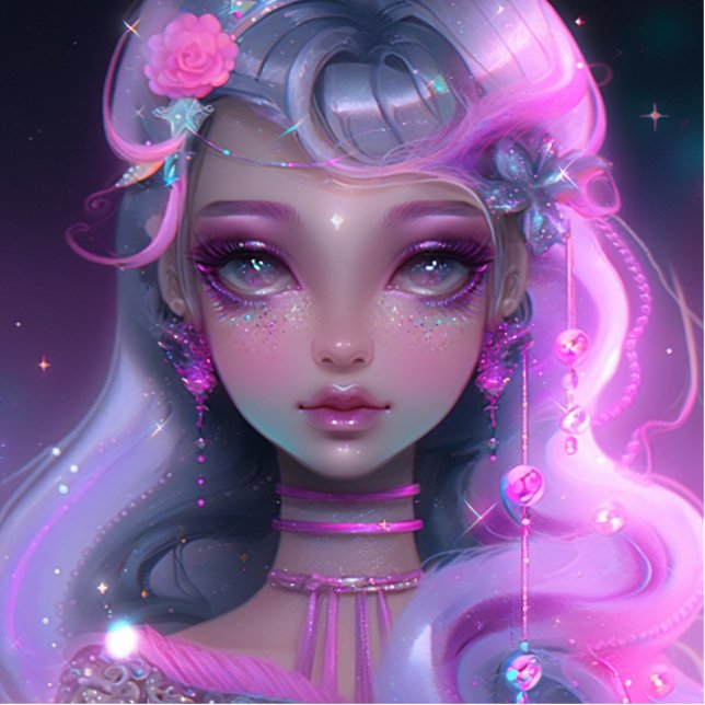 Soft Pastel Pink Fairy Cutout (Front)