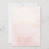Soft Pastel Pink Flowers Elegant Baby Shower Invitation (Back)