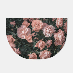 Soft Pastel Pink Rose Garden Doormat