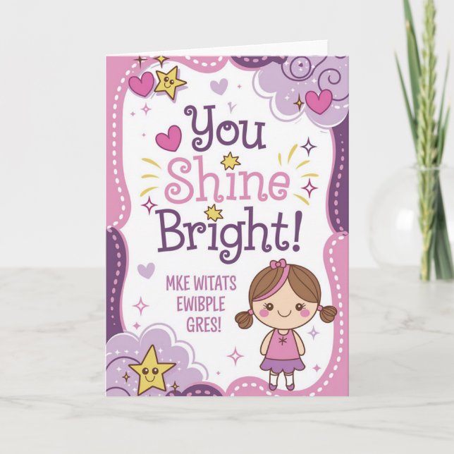 Soft Pastel Playful Background Card (Front)