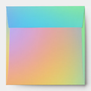 Soft Pastel Rainbow Gradient Envelope