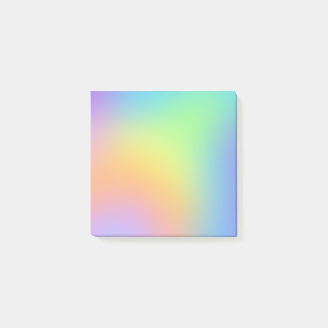 Soft Pastel Rainbow Gradient Notes (Front)